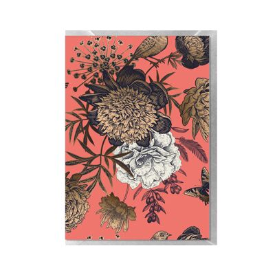 Ritratto in cartoncino piegato, FLOWER BIRD