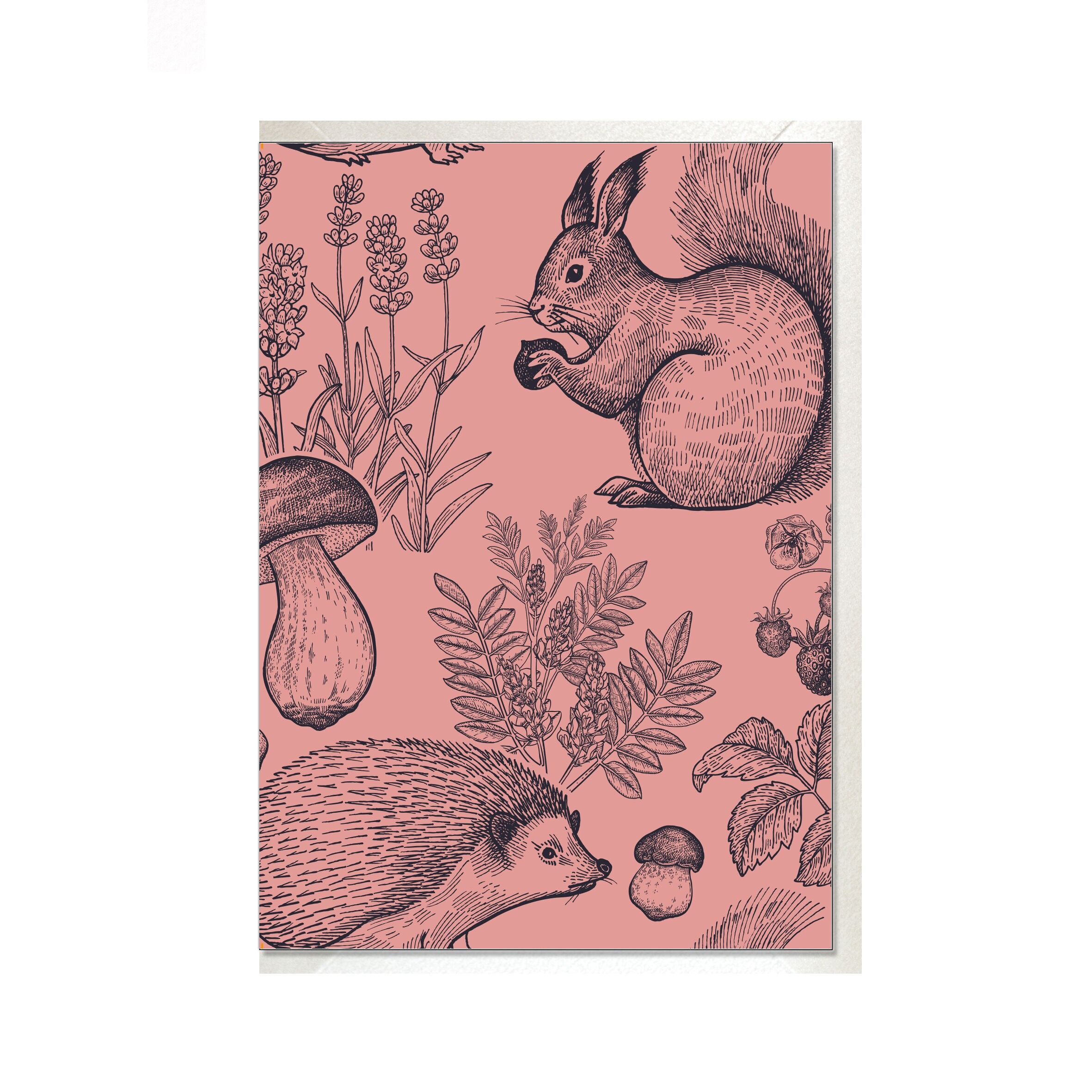 Faltkarte hoch, EICHHÖRNCHEN & IGEL