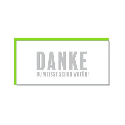 Carte DIN Lang, MERCI - VOUS SAVEZ POUR QUOI