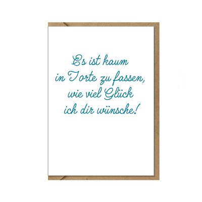 Carte pliante en relief, IL SE TROUVE BARELY TO BE IN CAKE...