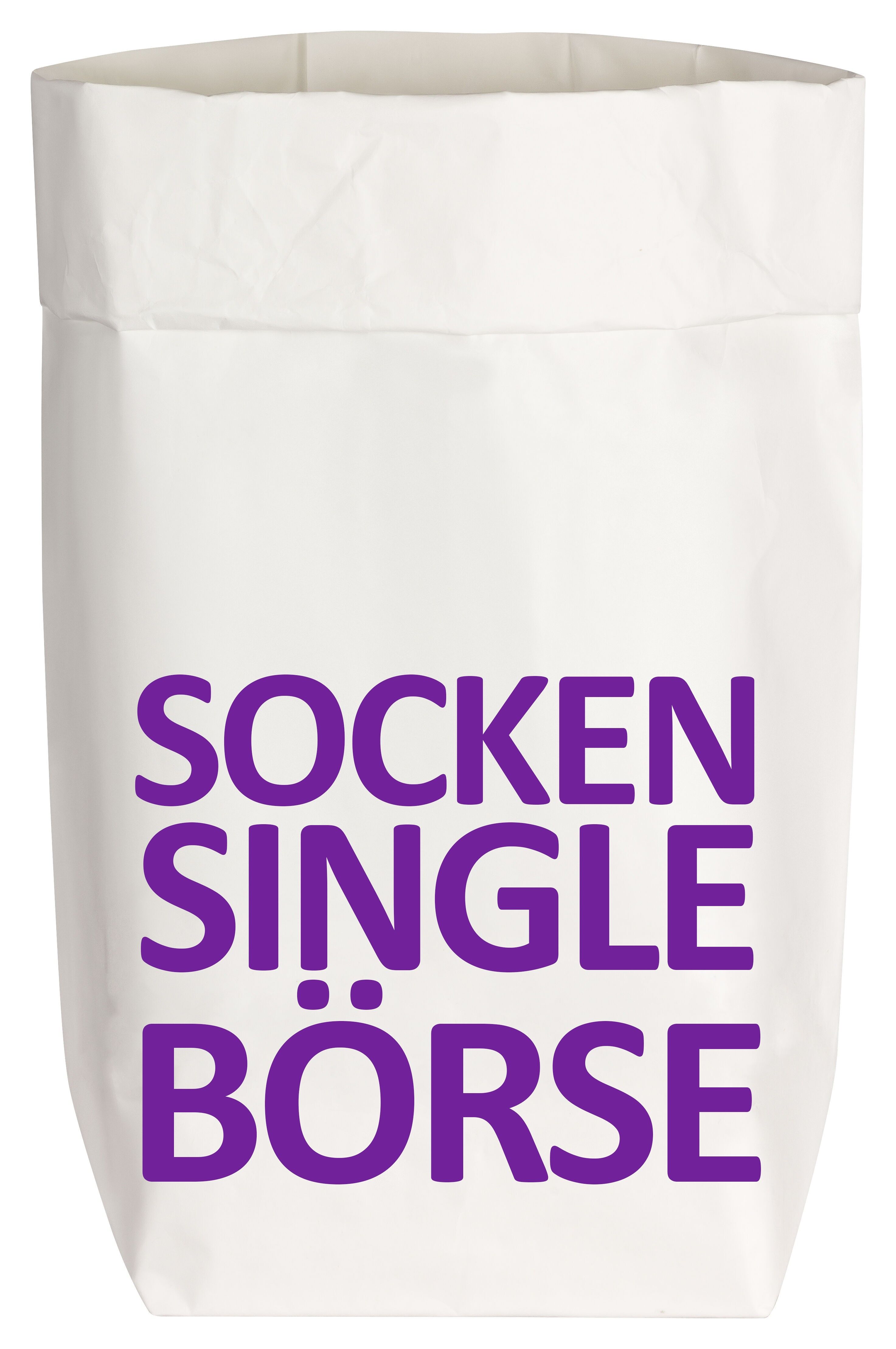 Sacchetti di carta Piccoli bianchi, CALZINI SINGLE BÖRSE, viola