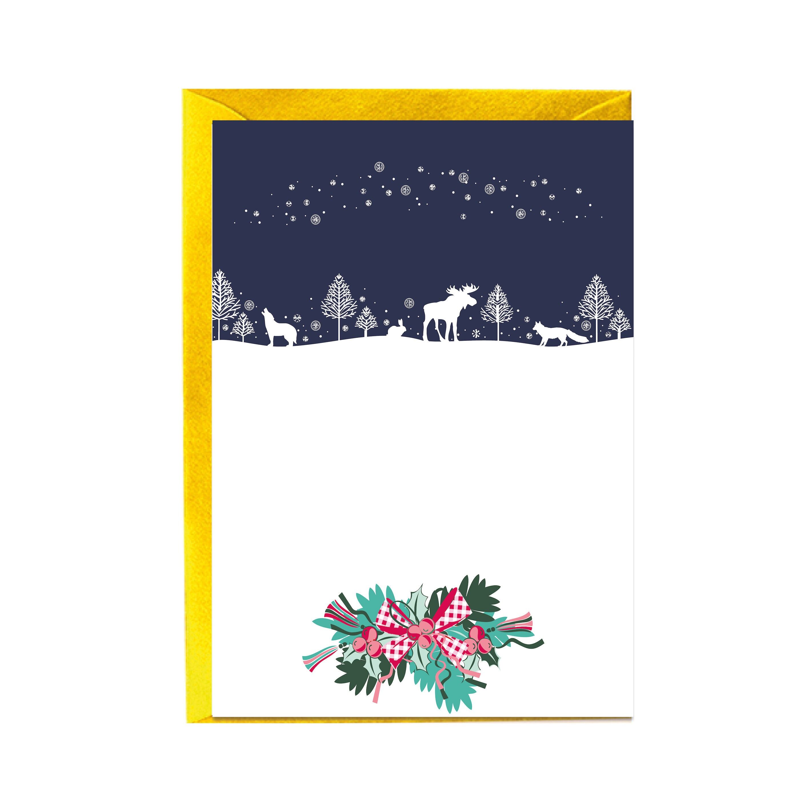 Carta piegata in verticale, PAESE DELLE MERAVIGLIE INVERNALI