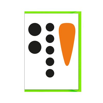 Carte pliée verticale, DO IT YOURSELF SNOWMAN