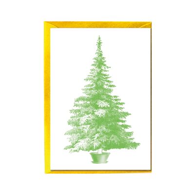 Folded card high, FIR TREE