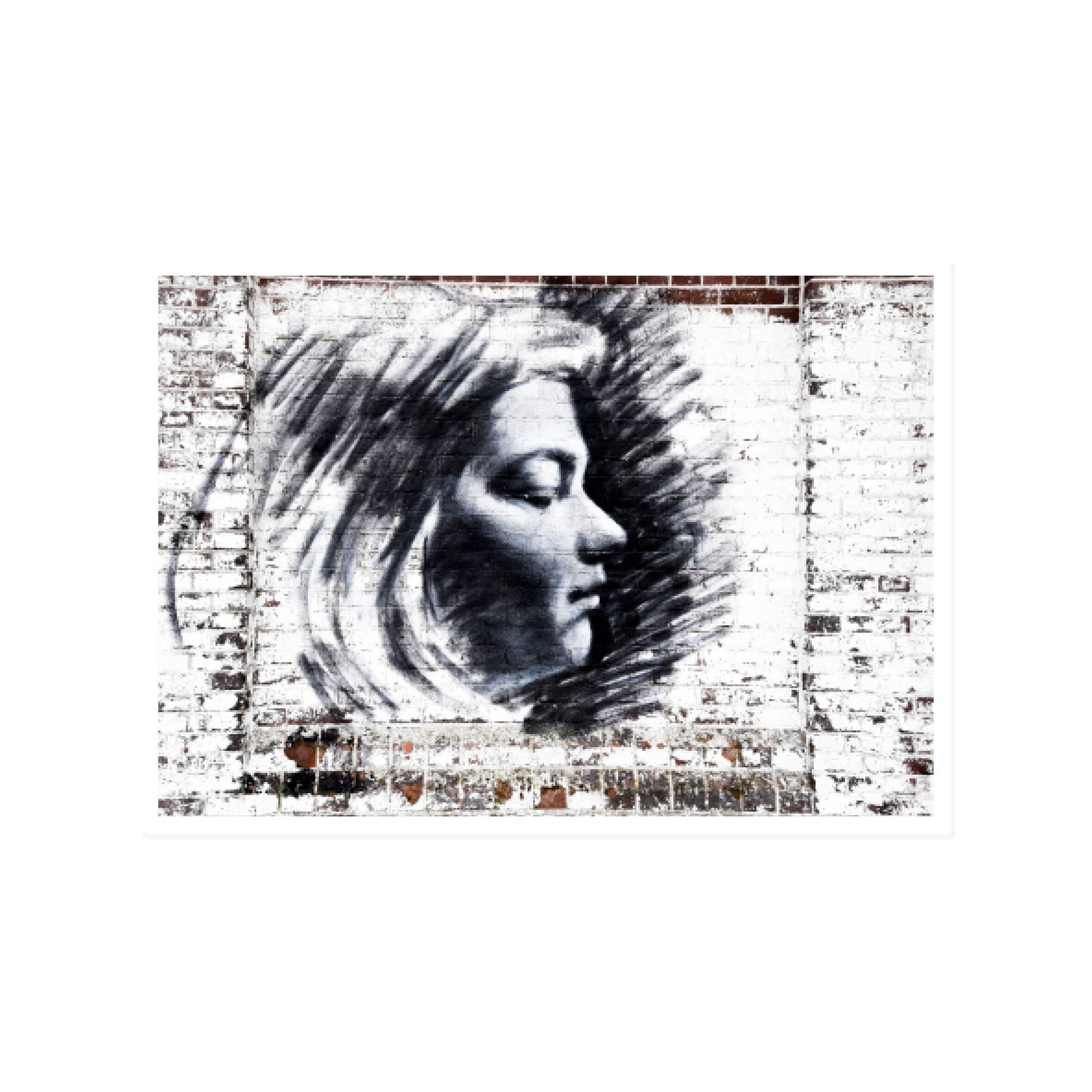 Paesaggio da cartolina, street art, CHIUDI GLI OCCHI, CARA