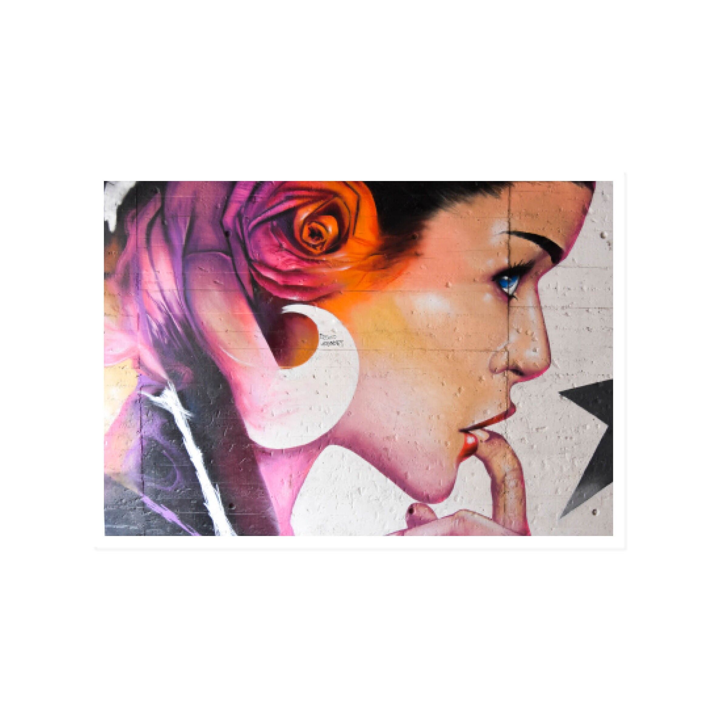 Paesaggio da cartolina, street art, LICK IT - TECHNO CONNECTS