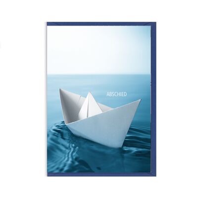 Carte pliée, adieu navire