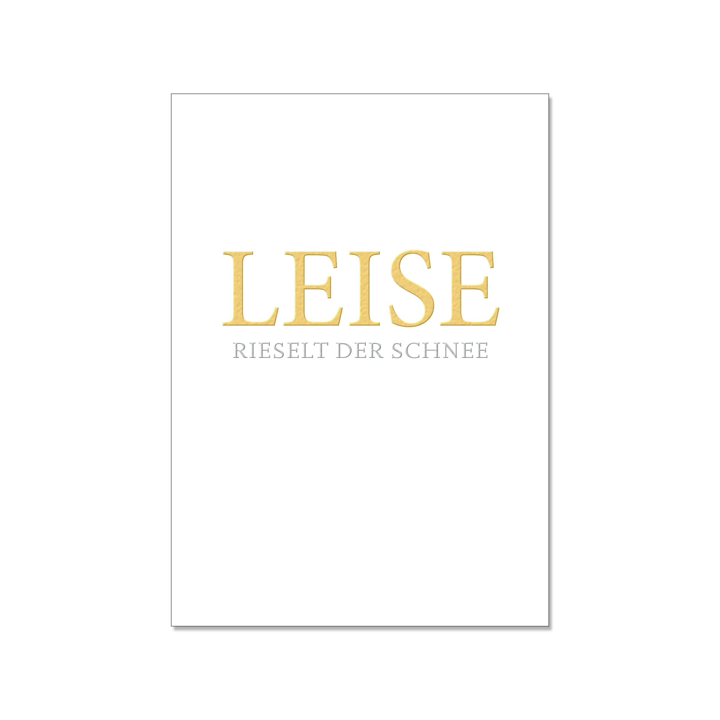 Cartolina in alto, LA NEVE CADA SILENZIOSA