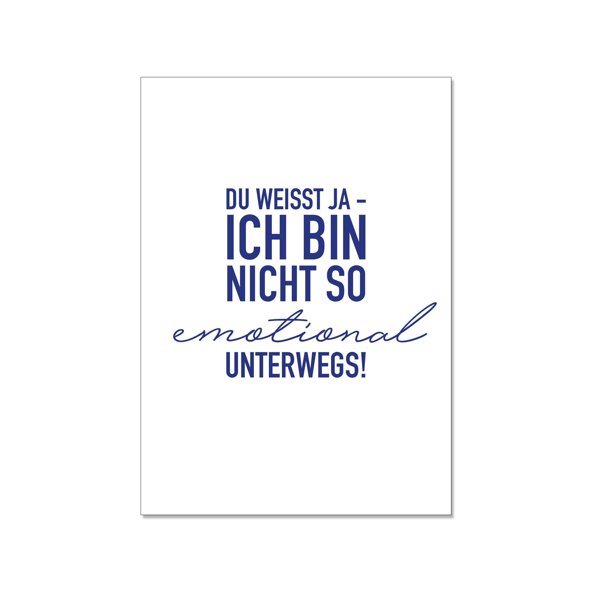 Cartolina in su, SAI - NON SONO COSI' EMOZIONANTE!