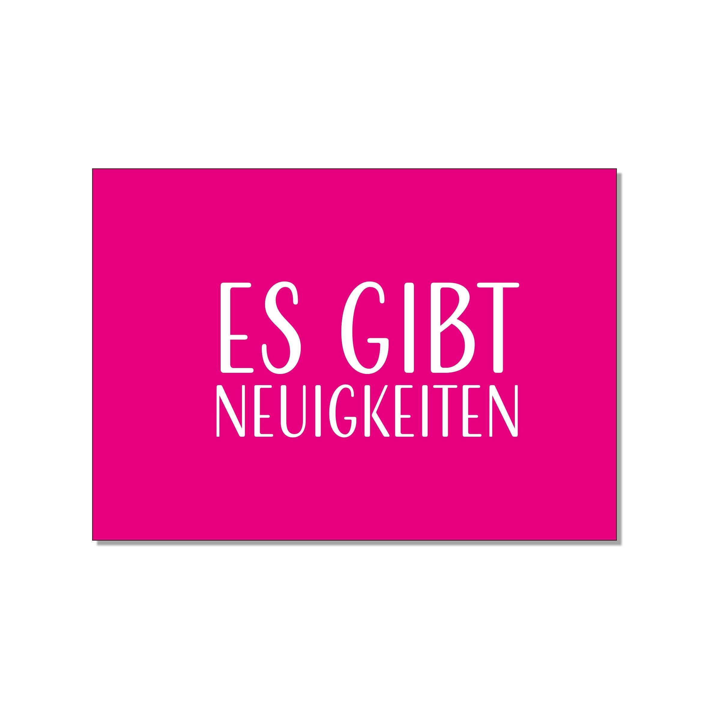 Cartolina attraverso, ci sono novità, rosa