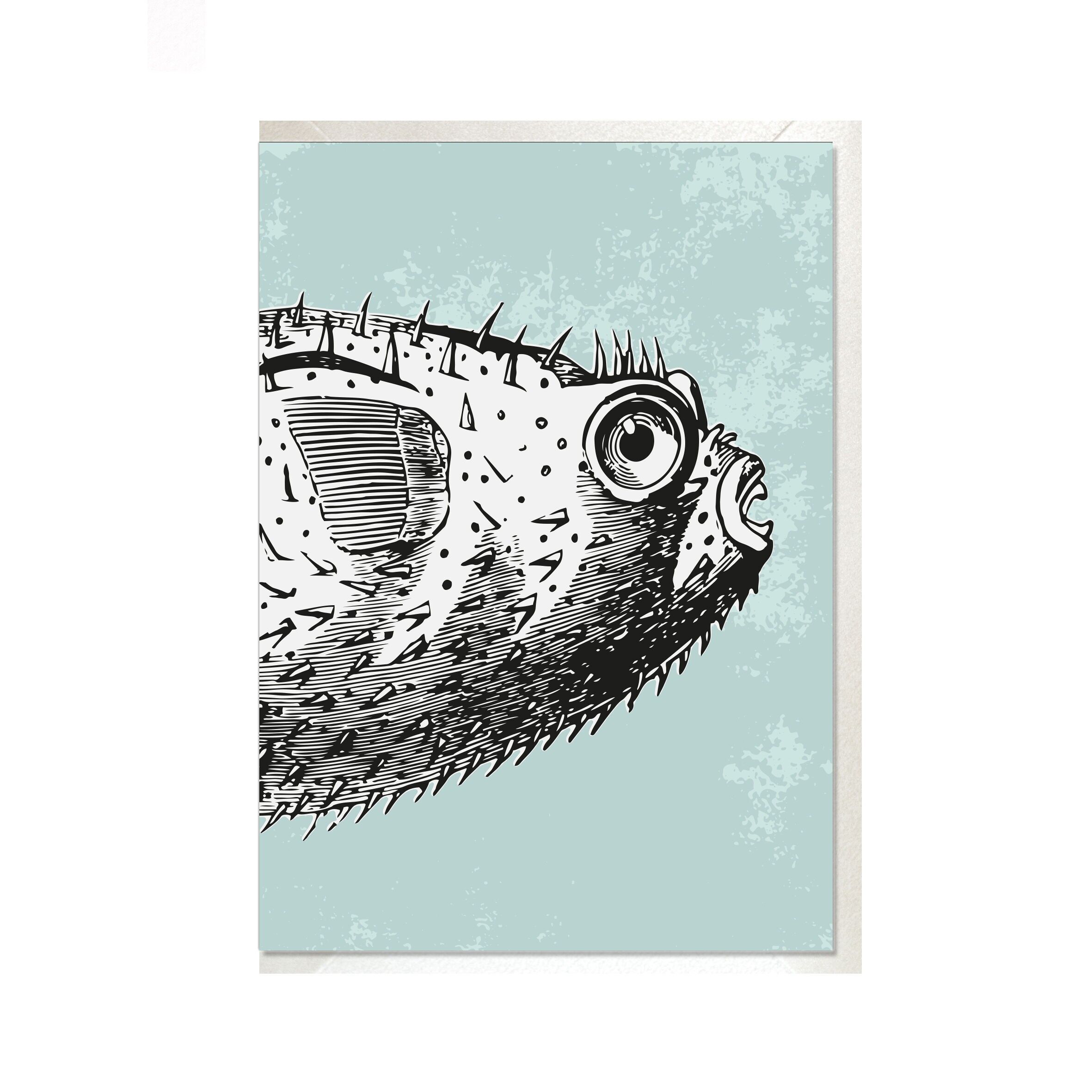 Carta pieghevole alta, PESCE PUFFER