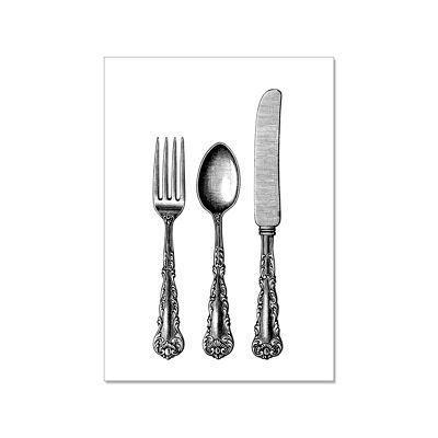 Postcard high, CUTLERY