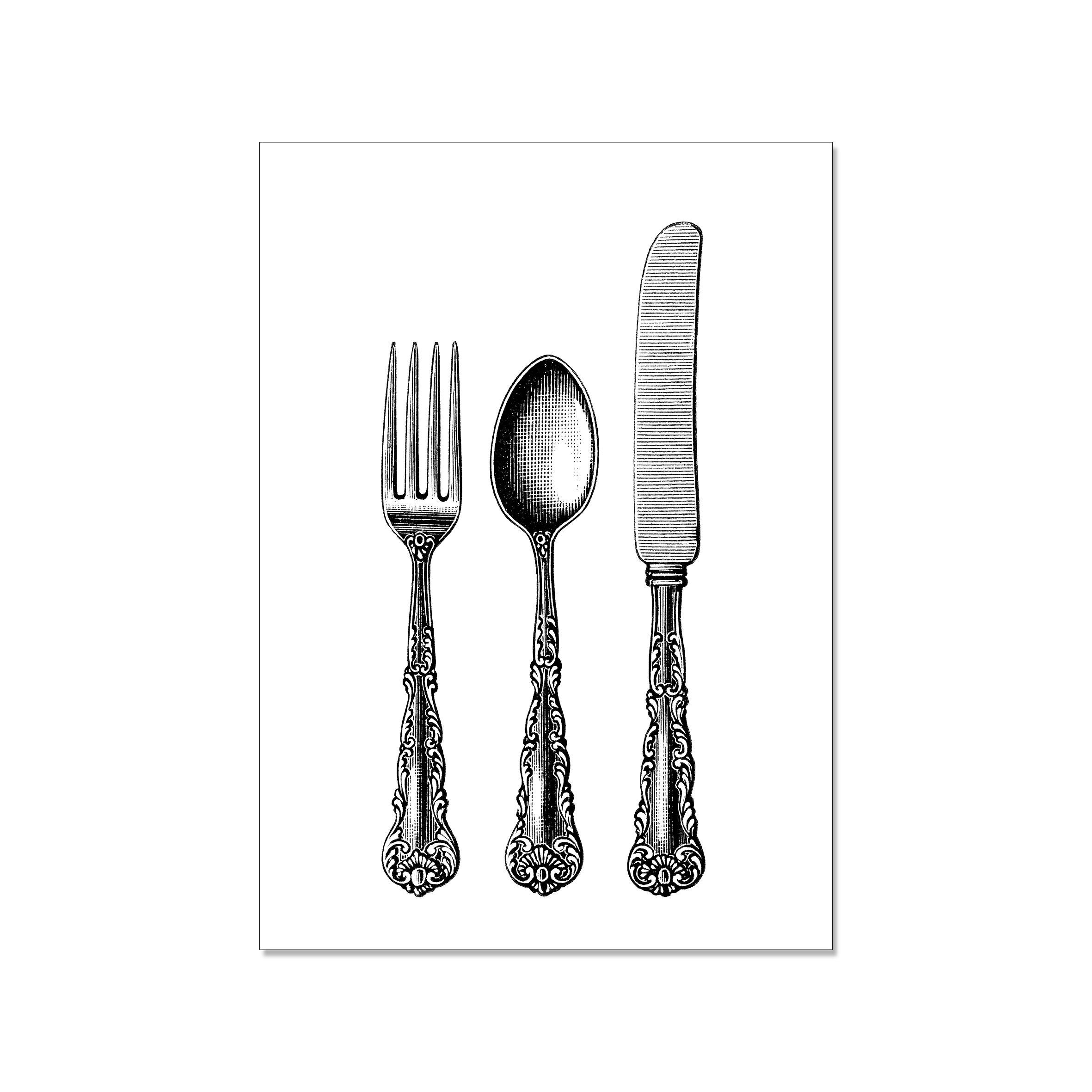 Cartolina alta, POSATE