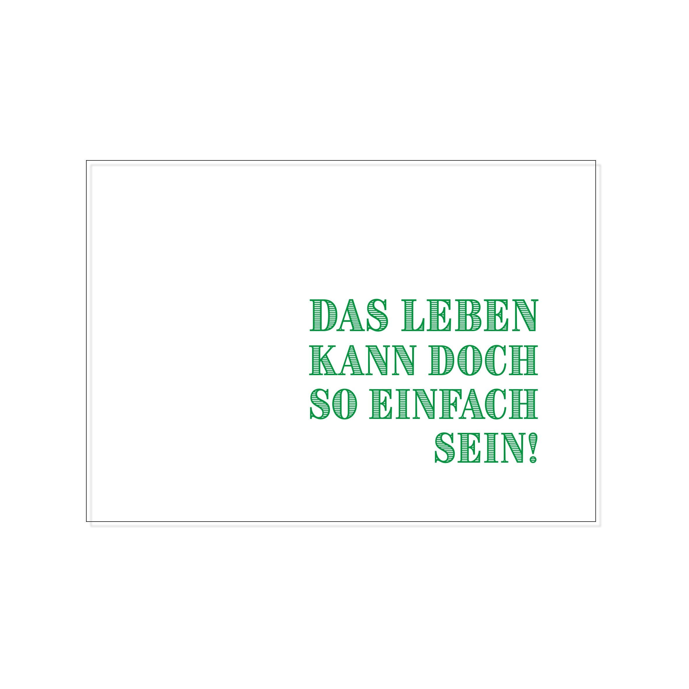 Paesaggio da cartolina, LA VITA PUÒ ESSERE COSÌ SEMPLICE!