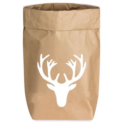 Sacs en papier Small nature, ANTLER, blanc