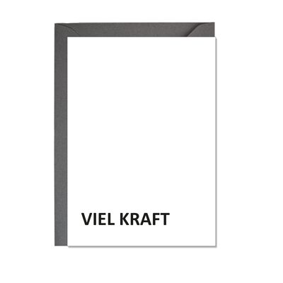 Vertical folding card, MUCH KRAFT, black