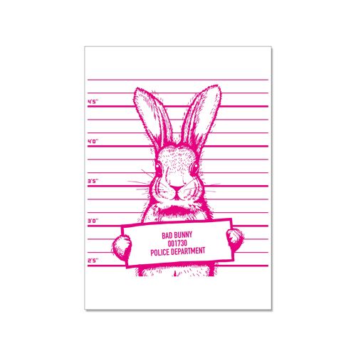 Postkarte hoch, BAD BUNNY 001730 POLICE DEPARTMENT