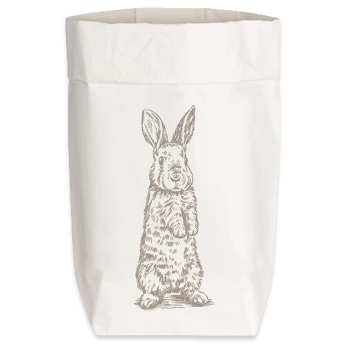 Paperbags Small weiss, HASE STEHEND