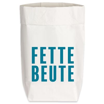 Paperbags Small white, FETTE BEUTE, turquoise