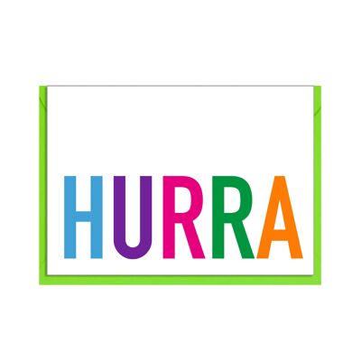 Carte pliante paysage, HOURRA