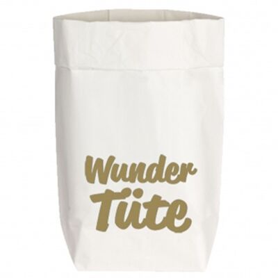 Paperbags Small white, WONDERBAG, gold