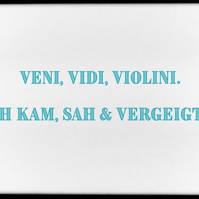 Magnete, 79 x 53 mm, VENI, VIDI, VIOLINI - I CAME, SAW & FUCKED