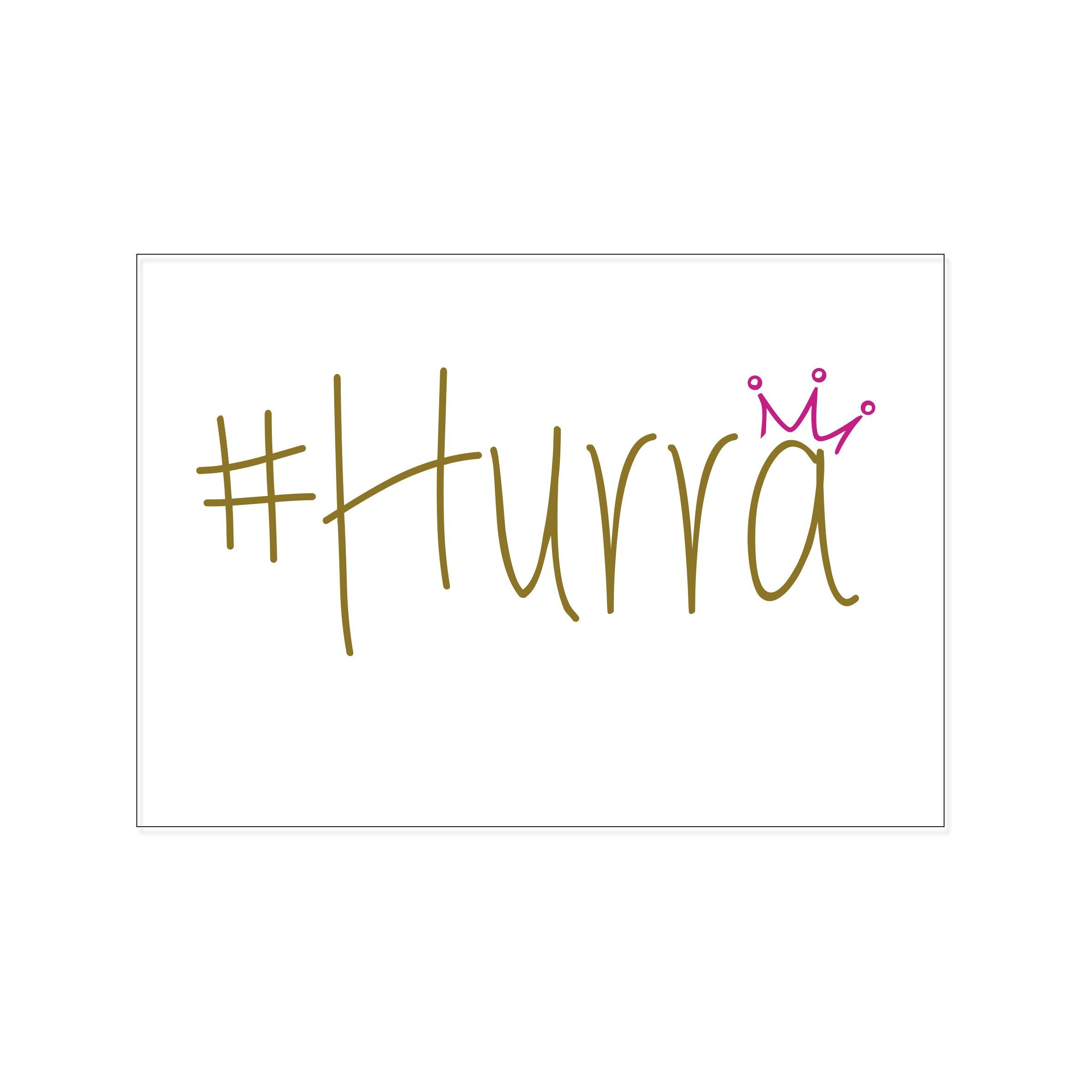 Cartolina attraverso, #HURRA