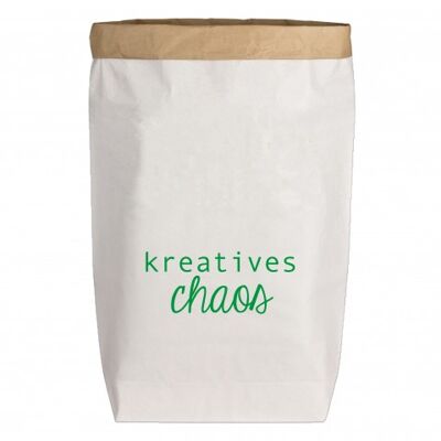 Paperbags Large bianco, CREATIVE CHAOS, verde