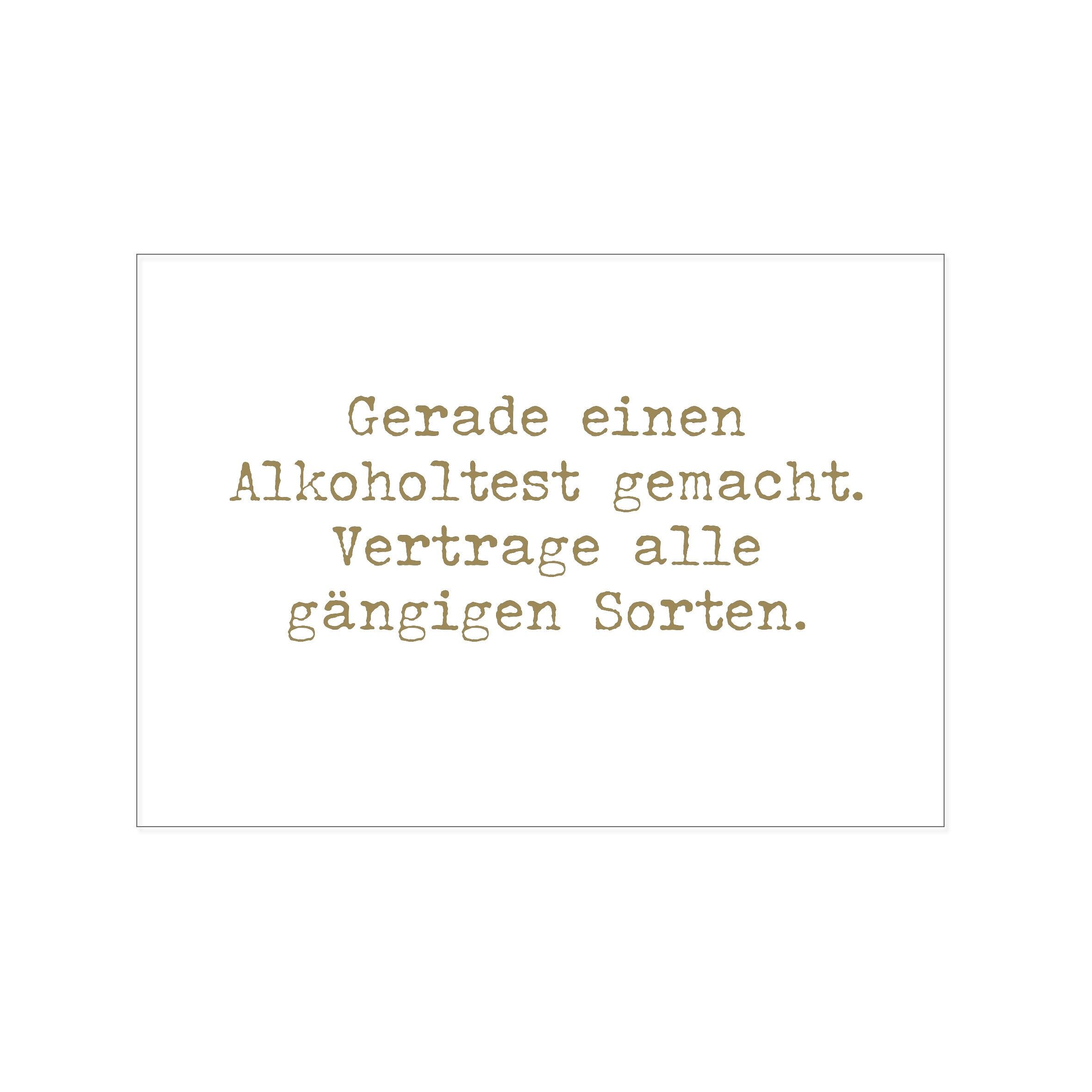 Postal al otro lado, ACABA DE REALIZAR UNA PRUEBA DE EQUILIBRIO. TOLERAR TODAS LAS VARIEDADES COMUNES