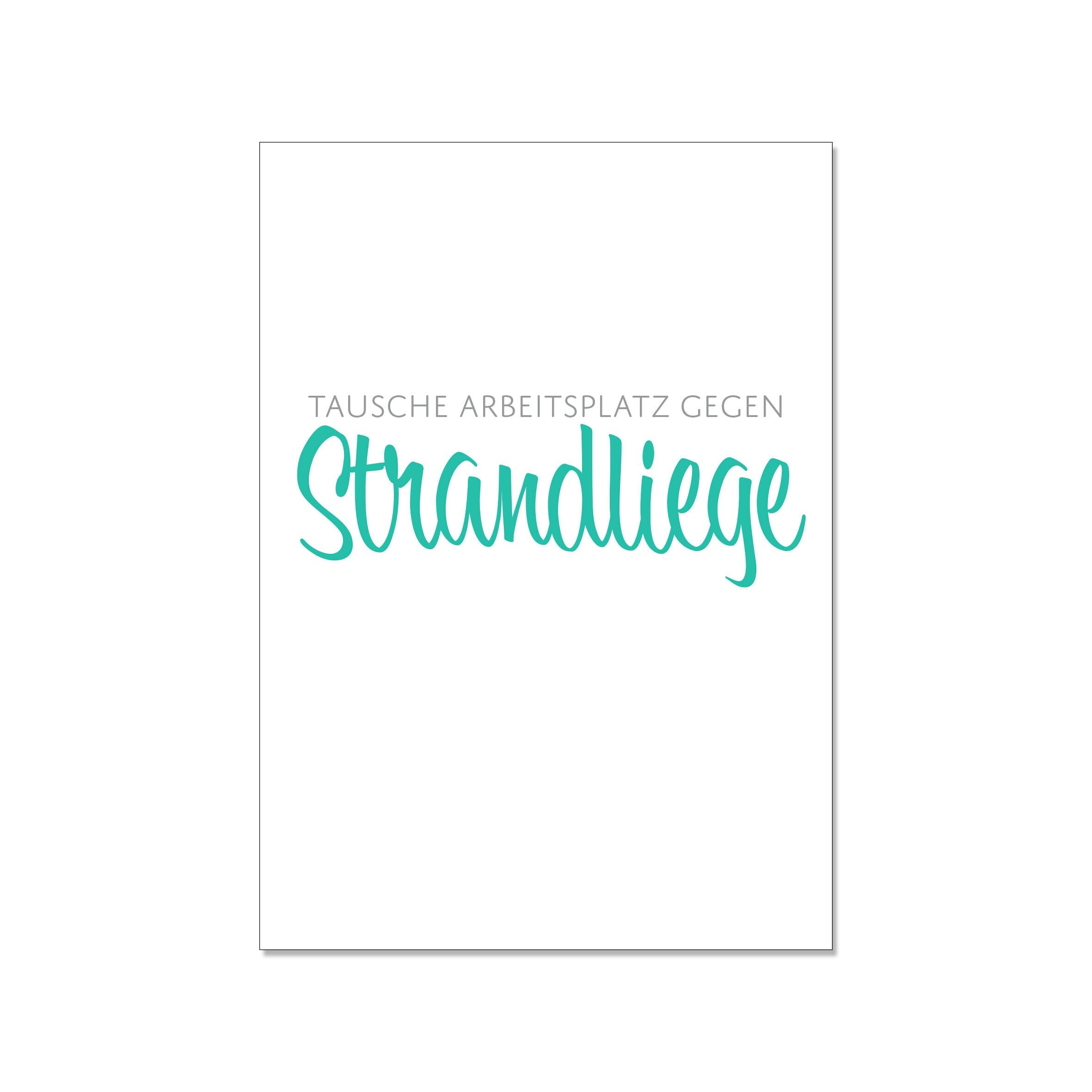 Cartolina in su, SCAMBIO LAVORO PER Sdraio SPIAGGIA