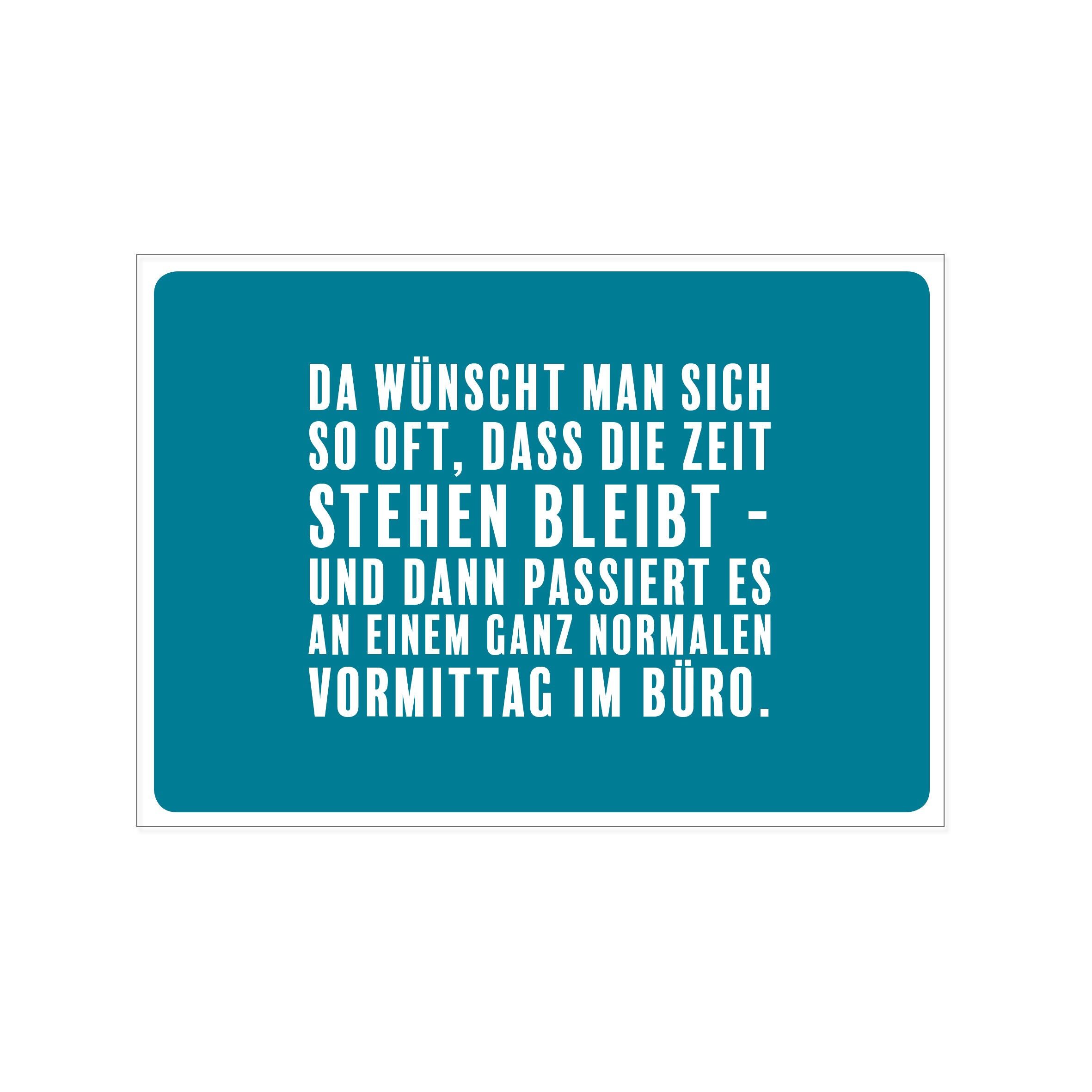 Paesaggio da cartolina, SI DESIDERA COSÌ SPESSO CHE IL TEMPO SI FERMI - E POI ACCADDE A EI