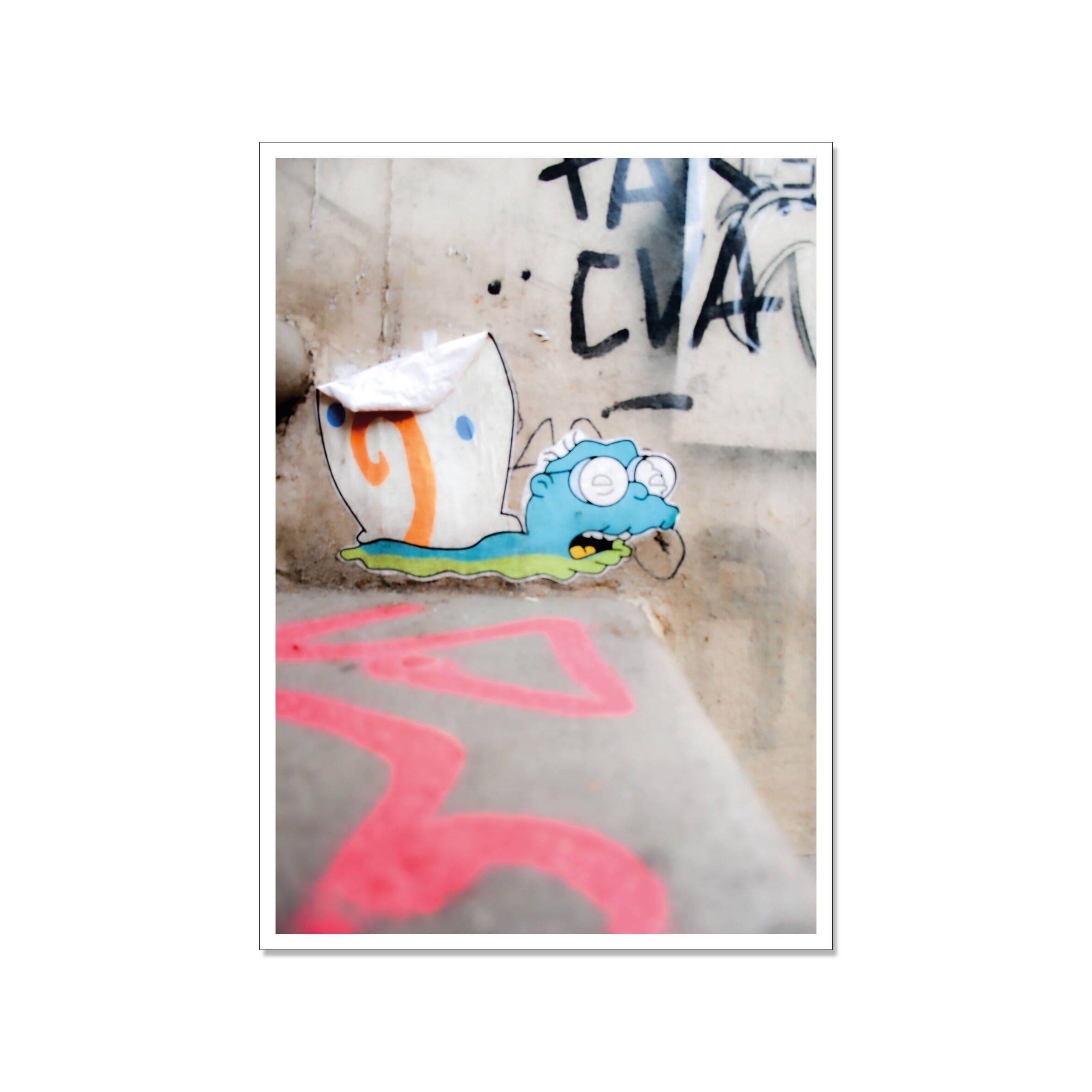 Cartolina alta, street art, MOLEMAN GARY