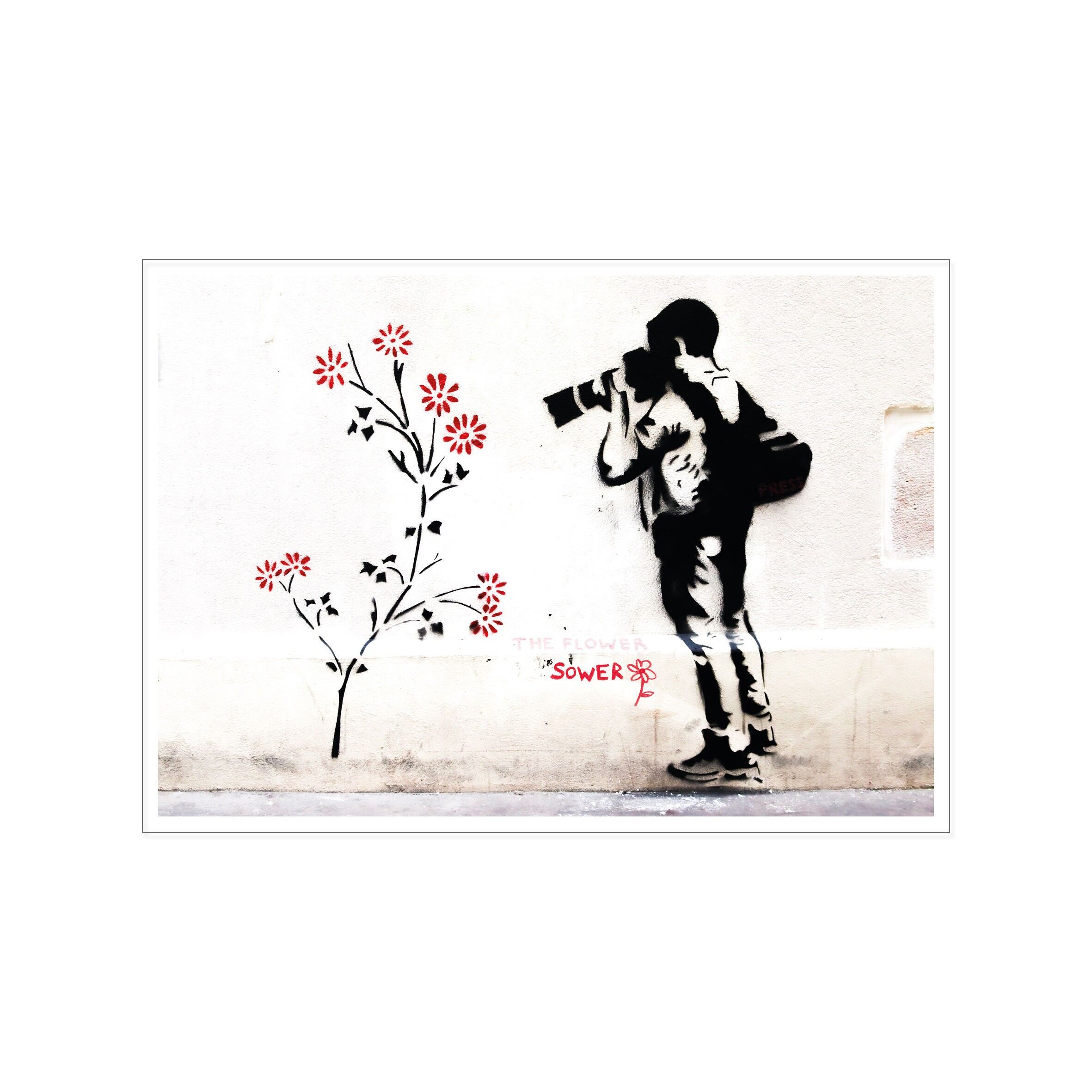 Paesaggio da cartolina, street art, FOTOGRAFO