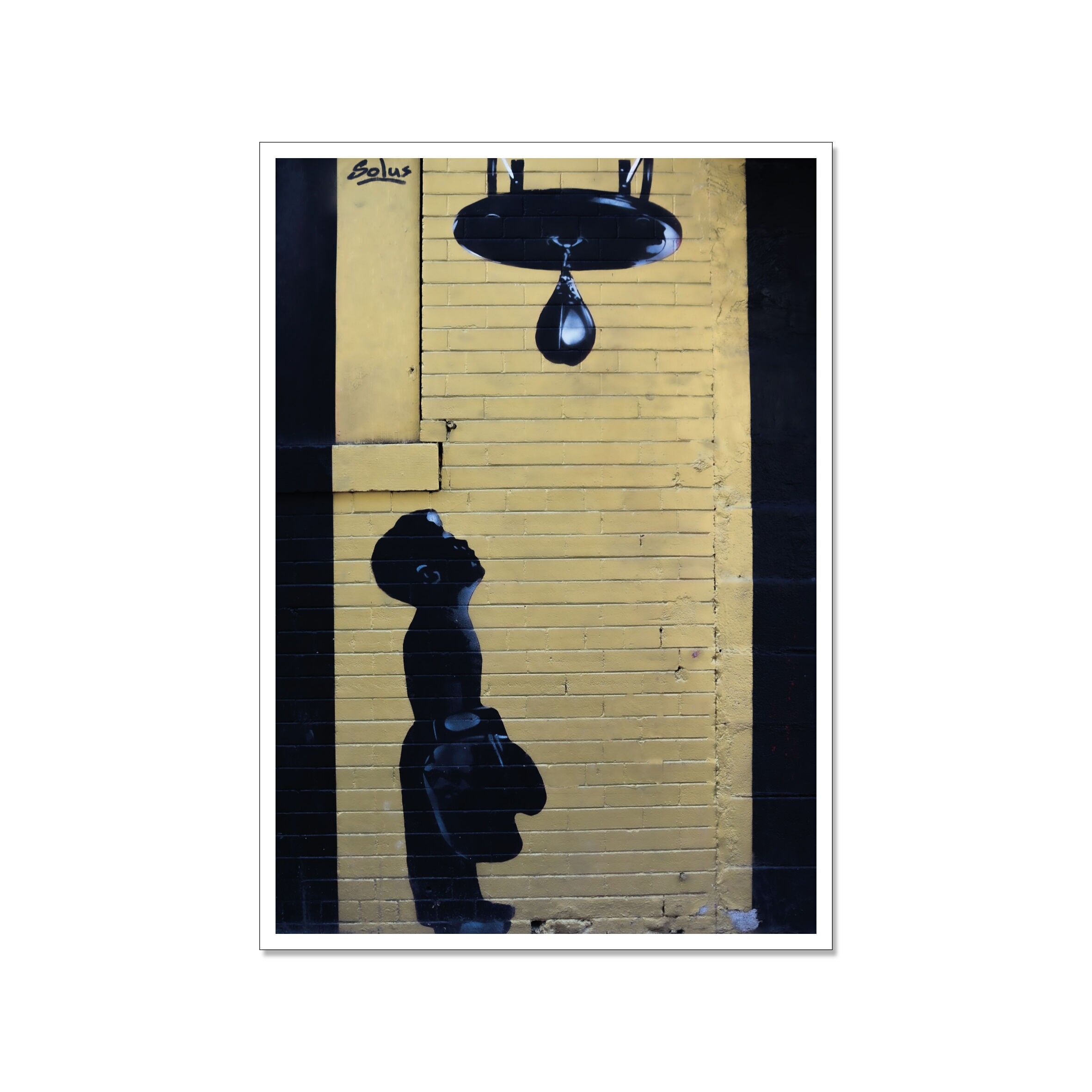 Cartolina alta, street art, LITTLE FIGHTER