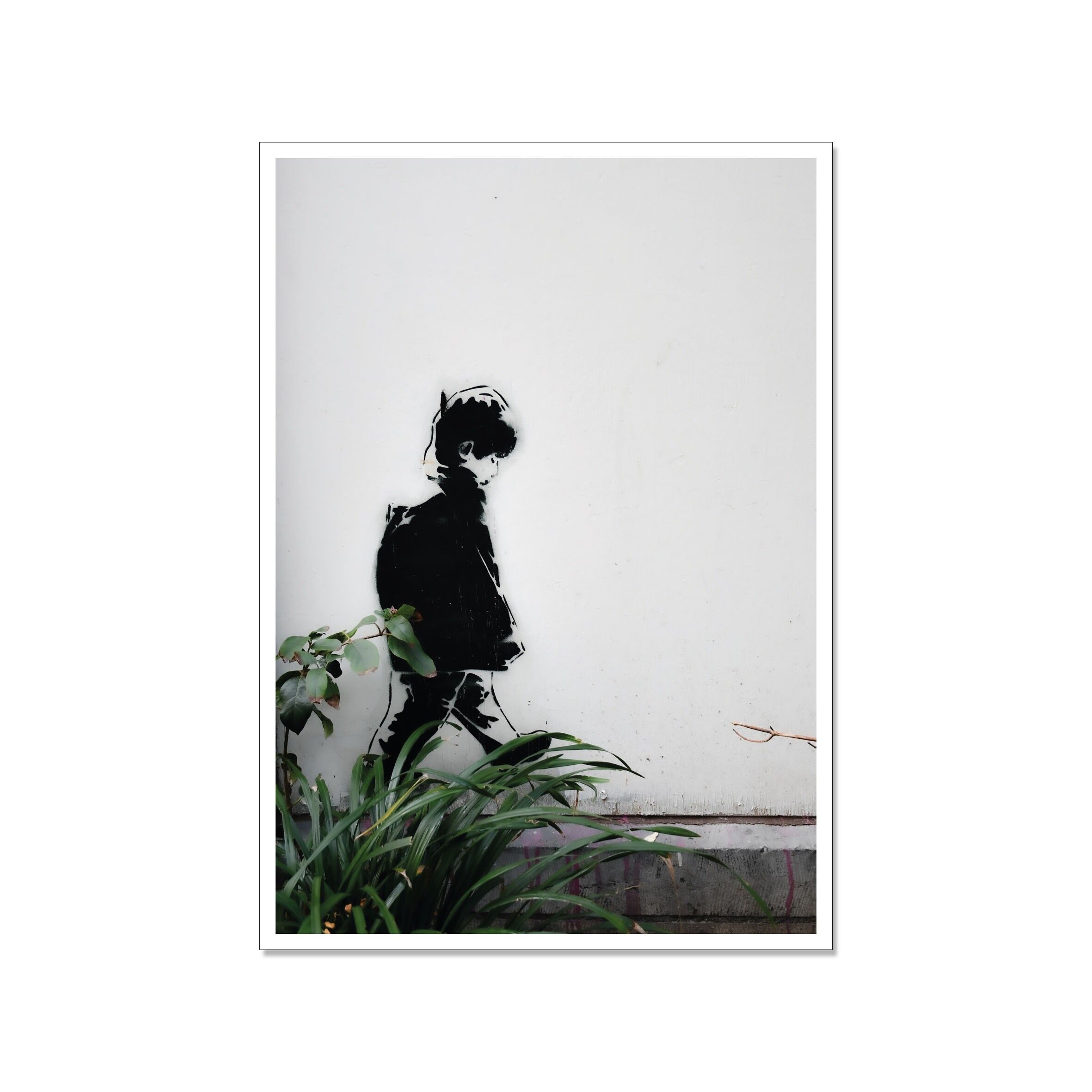 Cartolina alta, street art, LITTLE BOY