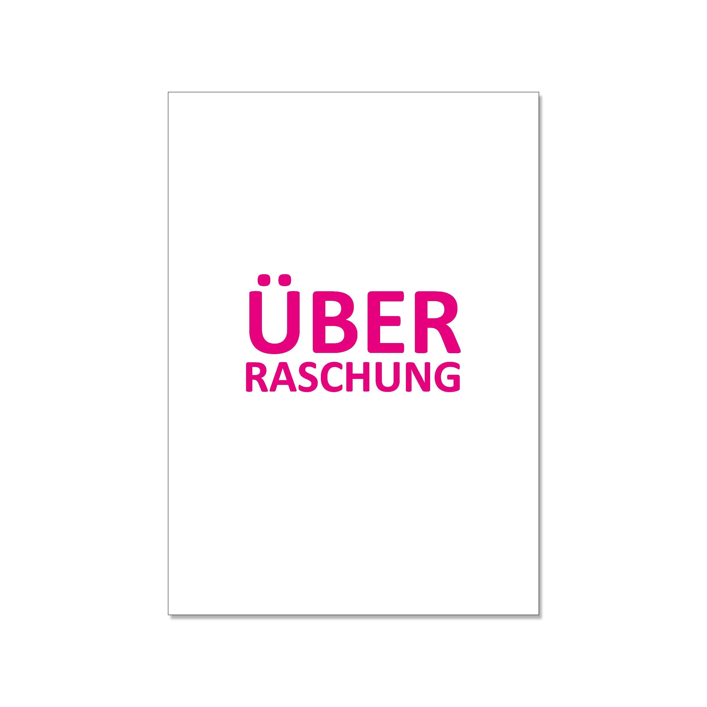 Cartolina alta, SORPRESA, rosa neon