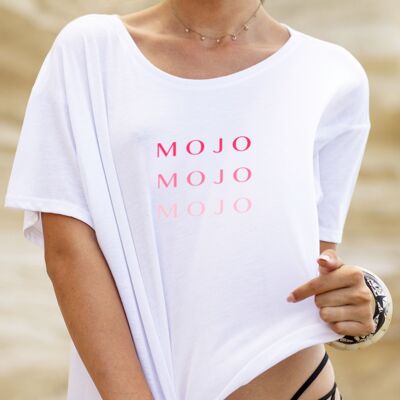 Mojo kurzes weißes T-Shirt