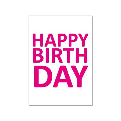 Postal arriba, FELIZ CUMPLEAÑOS