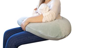 Coussin de maternité 160 cm déhoussable -Beige 2