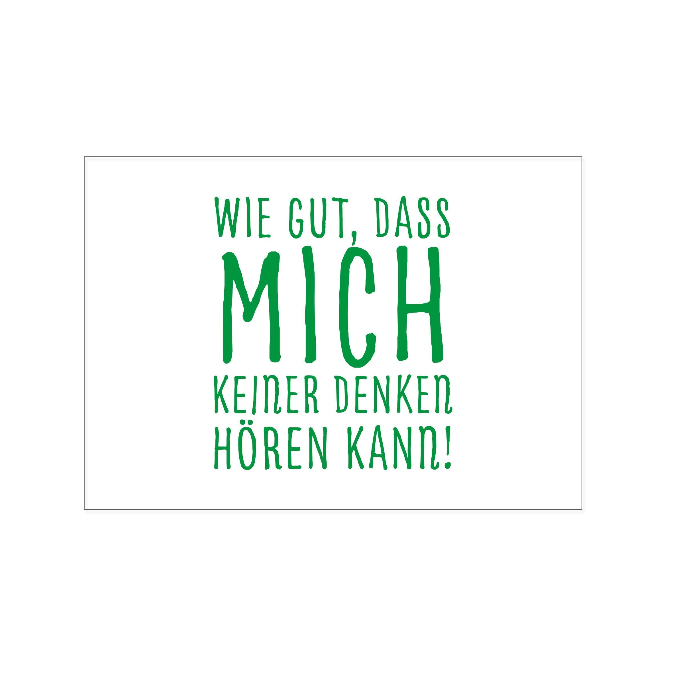 Cartolina attraverso, CHE BENE CHE NESSUNO MI SENTI PENSARE!