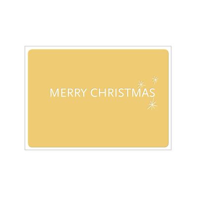 Postcard landscape, MERRY CHRISTMAS refined with hot foil