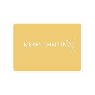 Paesaggio da cartolina, BUON NATALE rifinito con pellicola a caldo