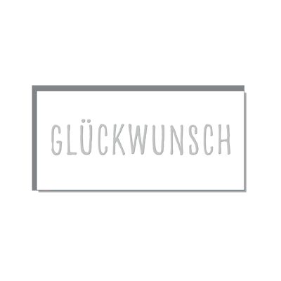 Karte DIN Lang, GLÜCKWUNSCH