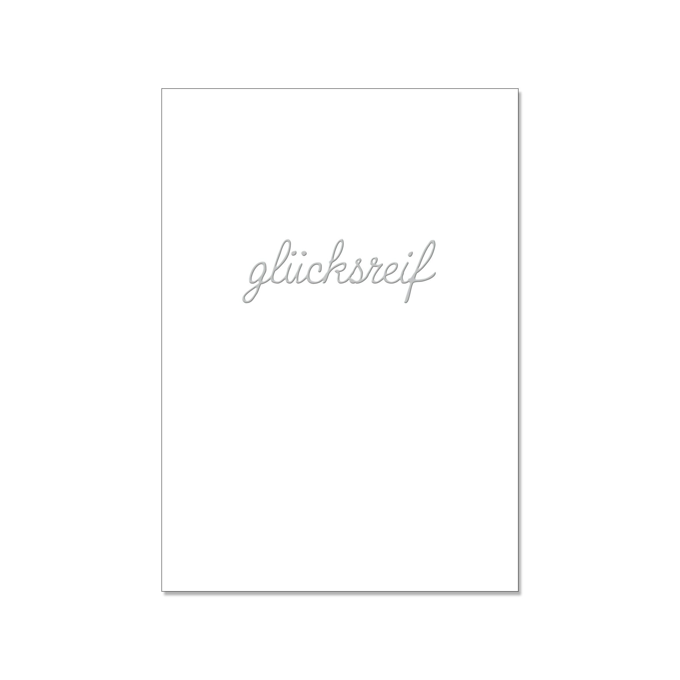 Cartolina con ritratto, LUCKY REIF rifinita con pellicola a caldo