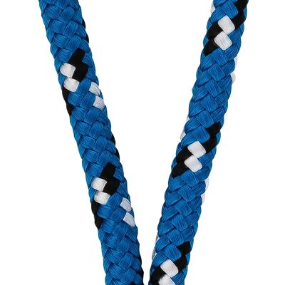 Lanyard Maat (Ø 8MM) S, cuerda AZUL-NEGRO-BLANCO