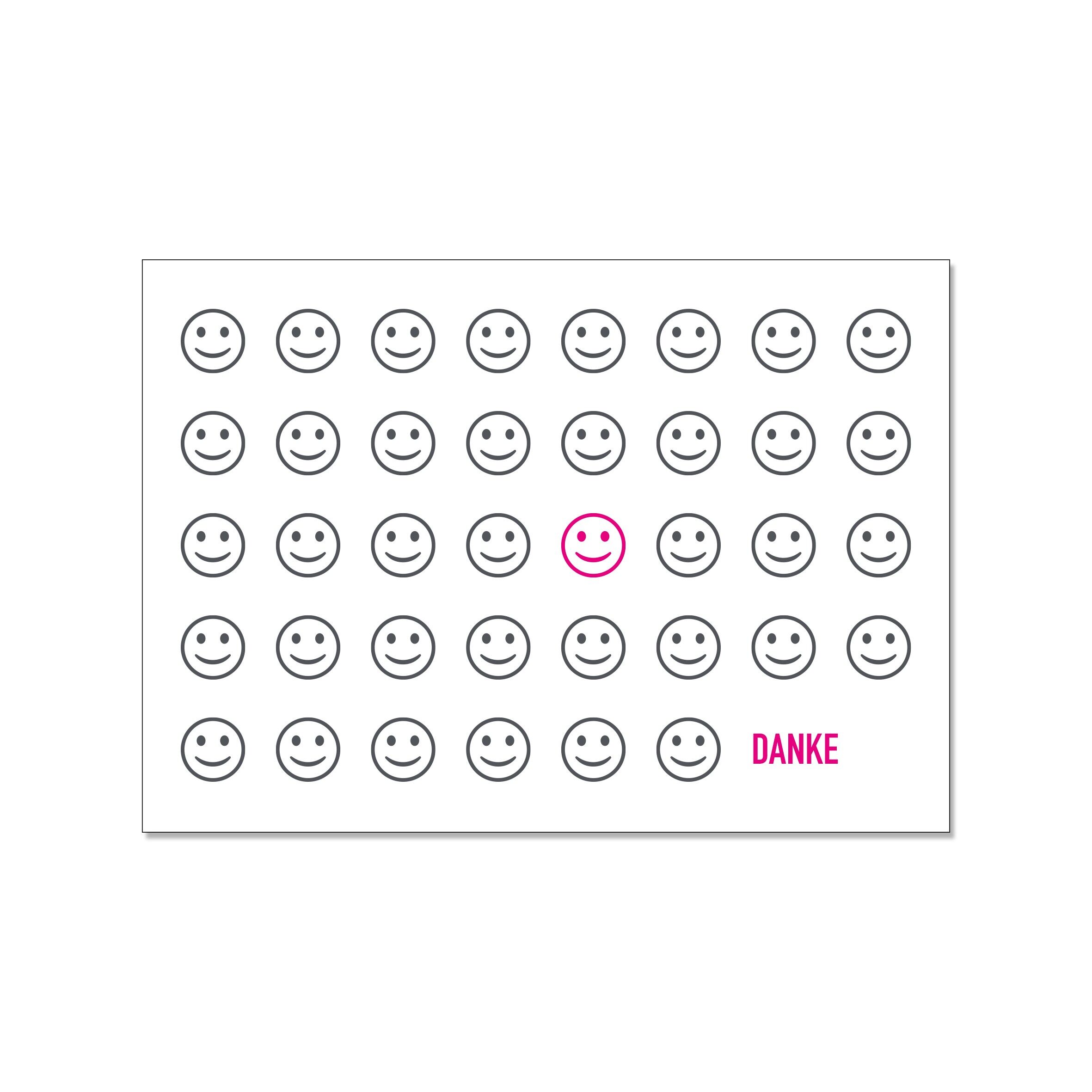 Postcard landscape, SMILE SMILE SMILEY - THANK YOU!