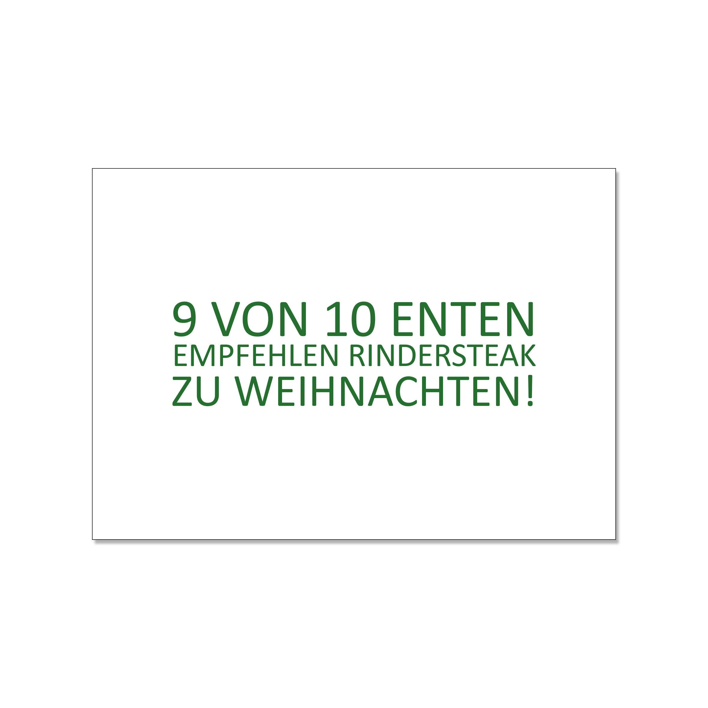 Paesaggio da cartolina, 9 ANATRE SU 10 RACCOMANDANO LA BISTECCA DI MANZO PER NATALE!