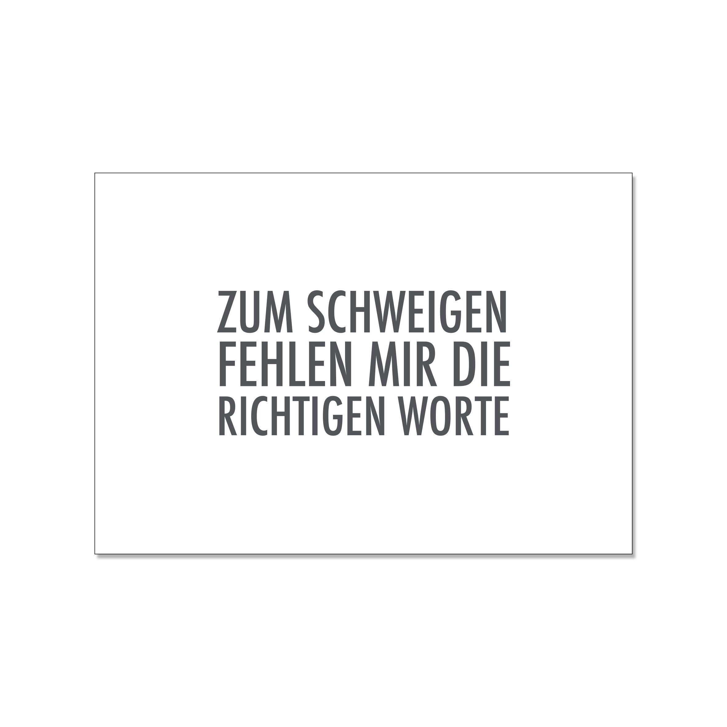 Postcard landscape, I DON'T HAVE THE RIGHT WORDS FOR SILENCE