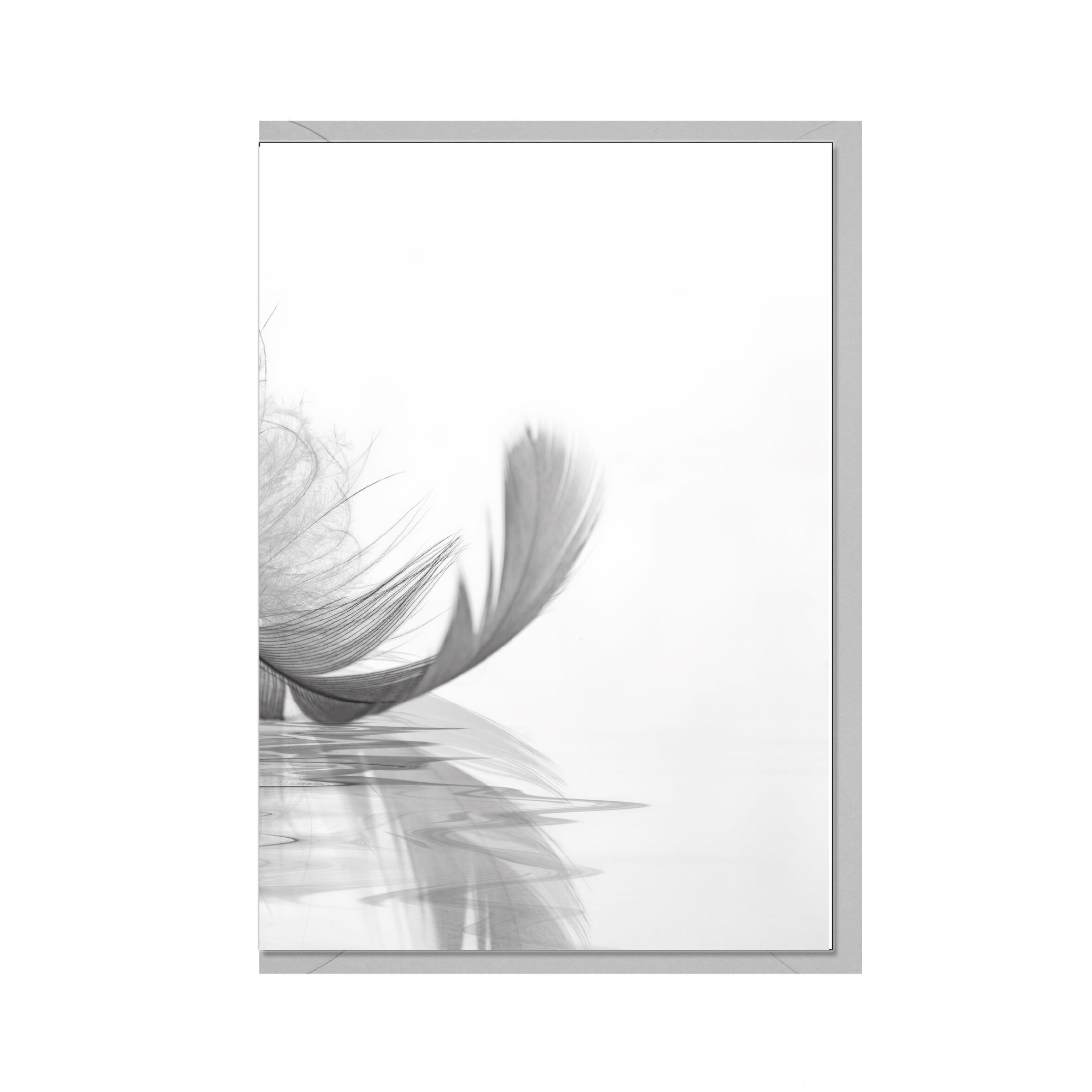 Carte pliante vers le haut, FLY LITTLE FEATHER