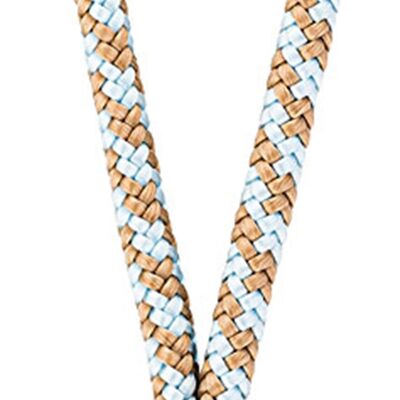 Lanyard Skipper (Ø 6MM) S, cuerda BEIGE-AZUL CLARO